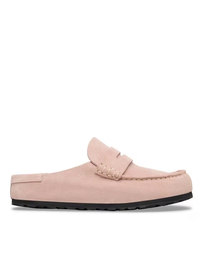 Birkenstock - Naples Wrapped Suede Leather Sandal - Pink Clay
